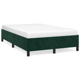 Vidaxl bedframe zonder matras 120x190 cm fluweel donkergroen