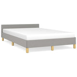 Vidaxl bedframe zonder matras 120x190 cm stof lichtgrijs