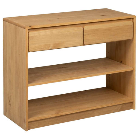 Vidaxl wandtafel sauda 89,5x36,5x73 cm massief grenenhout eikenkleurig