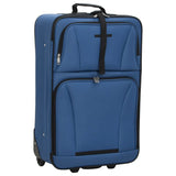 Vidaxl 5-piece luggage set fabric blue