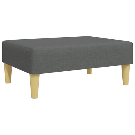 Vidaxl voetenbank 77x55x31 cm stof donkergrijs