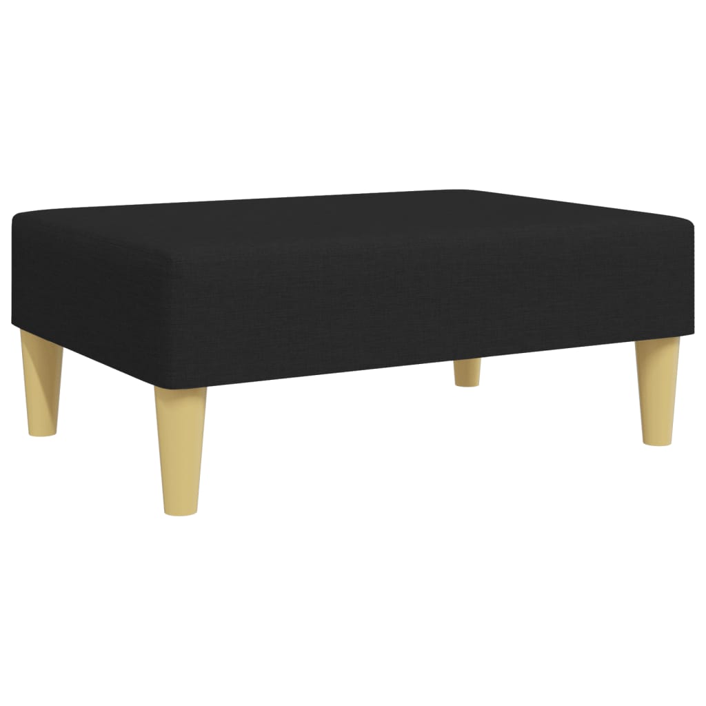 Vidaxl voetenbank 77x55x31 cm stof zwart