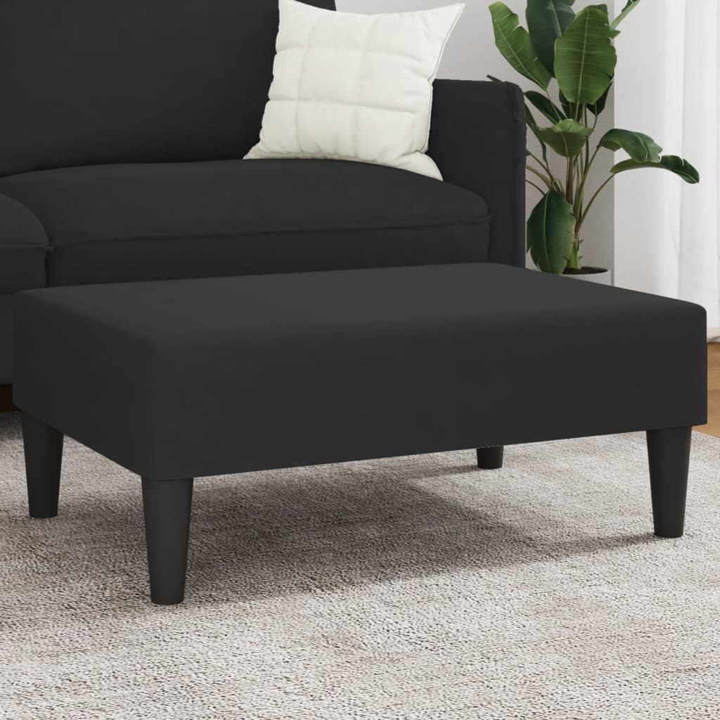 Vidaxl voetenbank 77x55x31 cm fluweel zwart