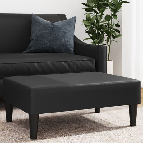 Vidaxl voetenbank 77x55x31 cm kunstleer zwart