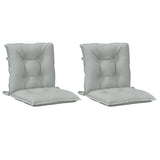 Vidaxl Chair cushions 2 pcs low back 100x50x7 cm Fabric light gray