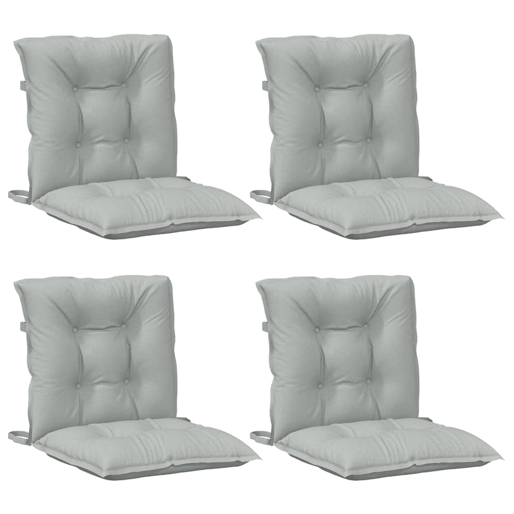 Coussins de chaise vidaxl 4 pcs basses bas 100x50x7 cm gris clair