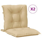 Vidaxl stolputer 2 stk korsrygg 100x50x7 cm stoff blandet beige