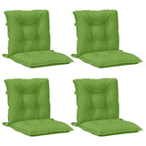 Vidaxl Chair cushions 4 pcs Low back 100x50x7 cm Fabric mixed green