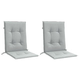 Cojines de silla Vidaxl 2 pcs Back 100x50x4 CM Fabric Gris