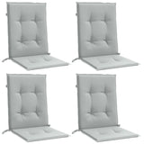 Coussins de chaise vidaxl 4 pcs basses bas 100x50x4 cm gris clair