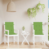 Vidaxl stoelkussens 2 st lage rug 100x50x4 cm stof gemêleerd groen