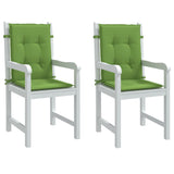 Coussins de chaise vidaxl 2 pcs bas dos 100x50x4 cm en tissu vert mélangé