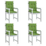 Cojines de silla Vidaxl 4 PCS Back 100x50x4 CM Fabric de color verde mezclado