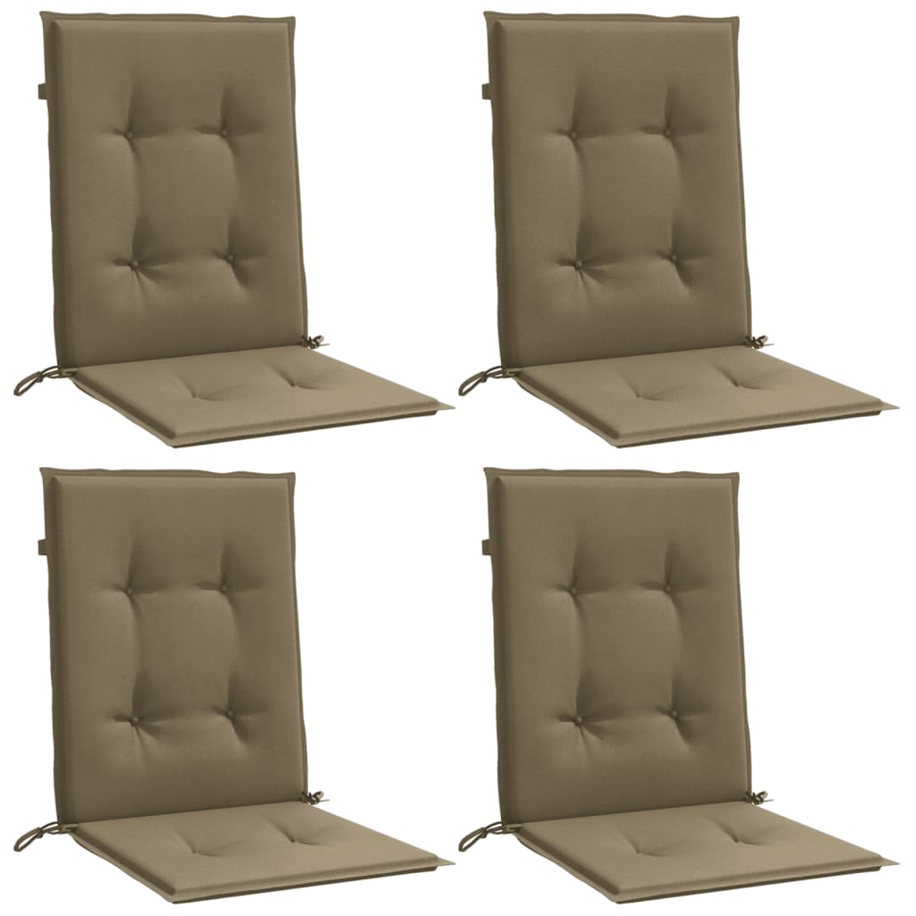 Cojines de silla Vidaxl 4 PCS Back 100x50x4 CM Fabric Tope mixta