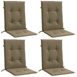 Cojines de silla Vidaxl 4 PCS Back 100x50x4 CM Fabric Tope mixta