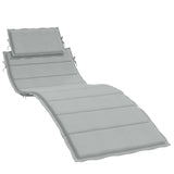 Vidaxl Lounger Cushion 186x58x3 CM Tyg Mixed Light Grey