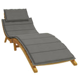 Vidaxl Lounger Cushion 186x58x3 CM Tyg Mixed Dark Grey