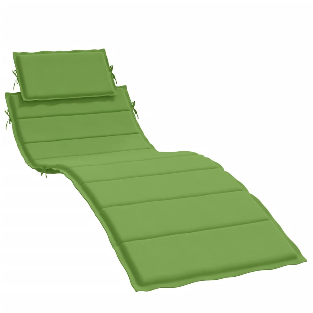 Vidaxl Lounger poduszka 186x58x3 cm mieszana zielona tkanina