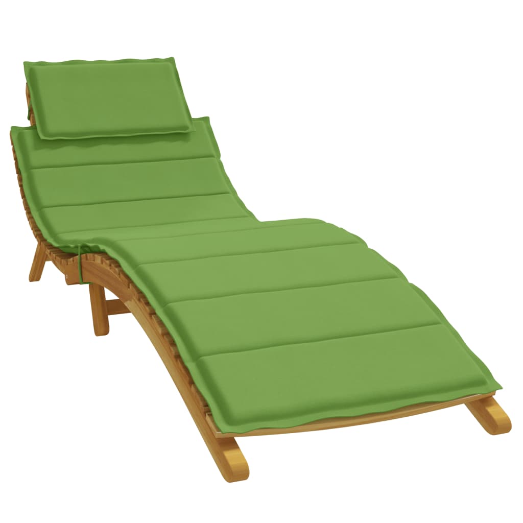 Vidaxl Lounger Cushion 186x58x3 CM Tyg Mixed Green