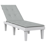 Vidaxl Patio Chair polštář (75+105) x50x3 cm tkanina smíšená světle šedá