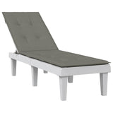 Vidaxl terrasstoelkussen (75+105) x 50 x 4 cm stof gemêleerd donkergrijs