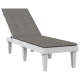 Vidaxl Cuscino della sedia da patio (75+105) X50x3 cm tessuto misto grigio scuro