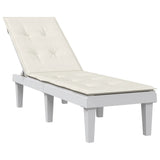 Coussin de chaise de patio vidaxl (75 + 105) Tissu x50x3 cm crème mélangée -colore