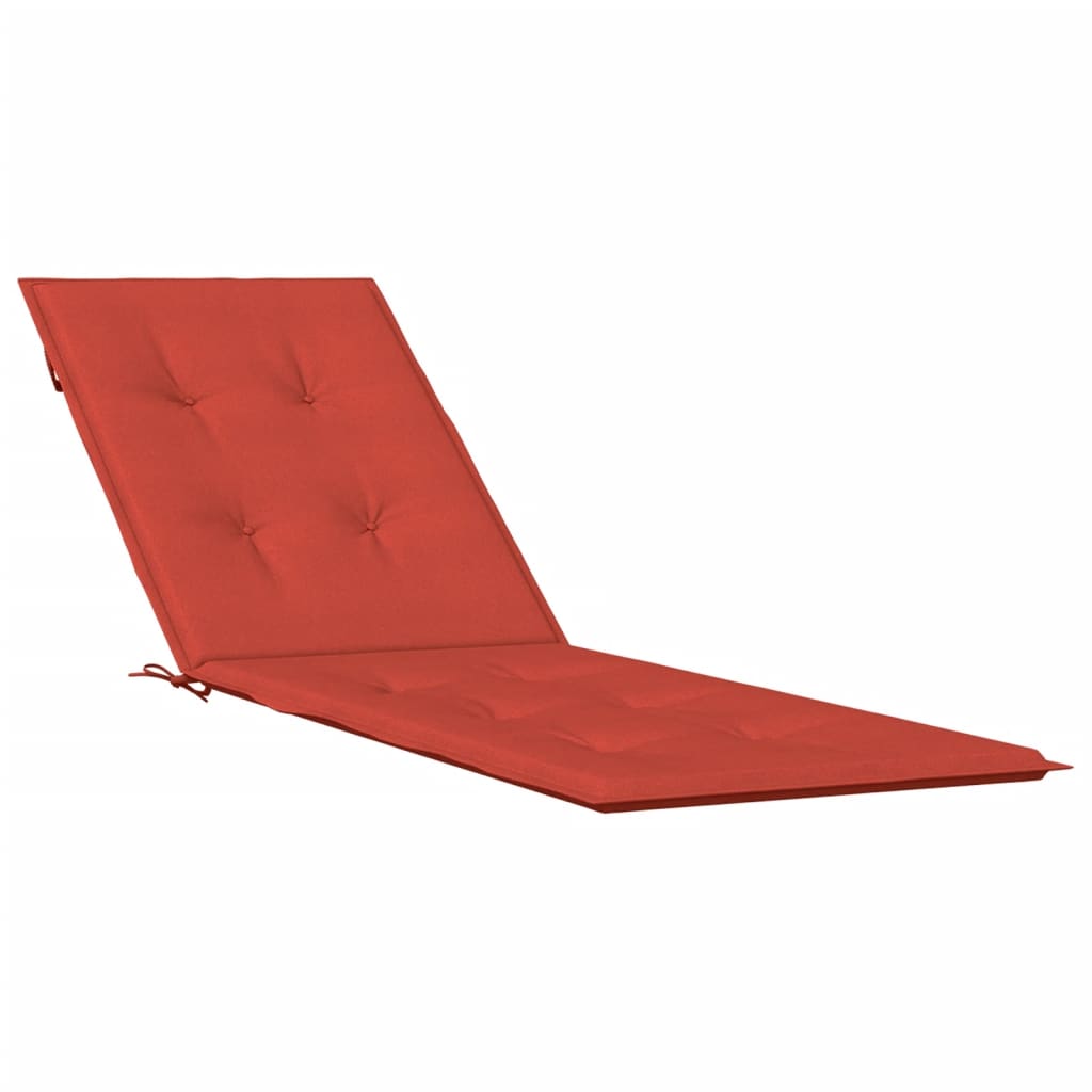 Vidaxl Cuscino della sedia da patio (75+105) X50X3 CM Fassoso rosso misto rosso