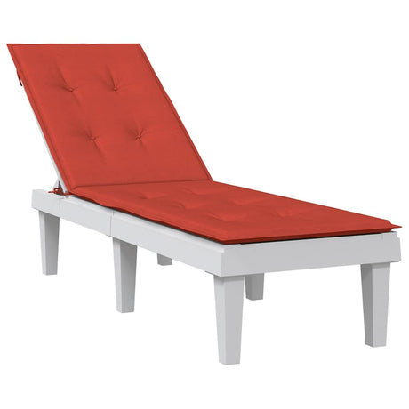 Vidaxl terrasstoelkussen (75+105) x 50 x 4 cm stof gemêleerd rood