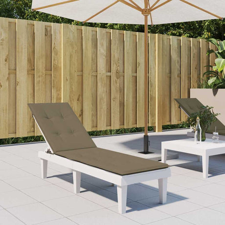 Vidaxl terrasstoelkussen (75+105) x 50 x 4 cm stof gemêleerd taupe