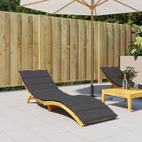 Vidaxl Lounger Kissen 200x50x4 cm Stoff gemischt Anthrazit -ausgelöst