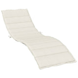 Vidaxl Lounger polštář 200x50x4 cm Tkanina Mixed Cream -colored