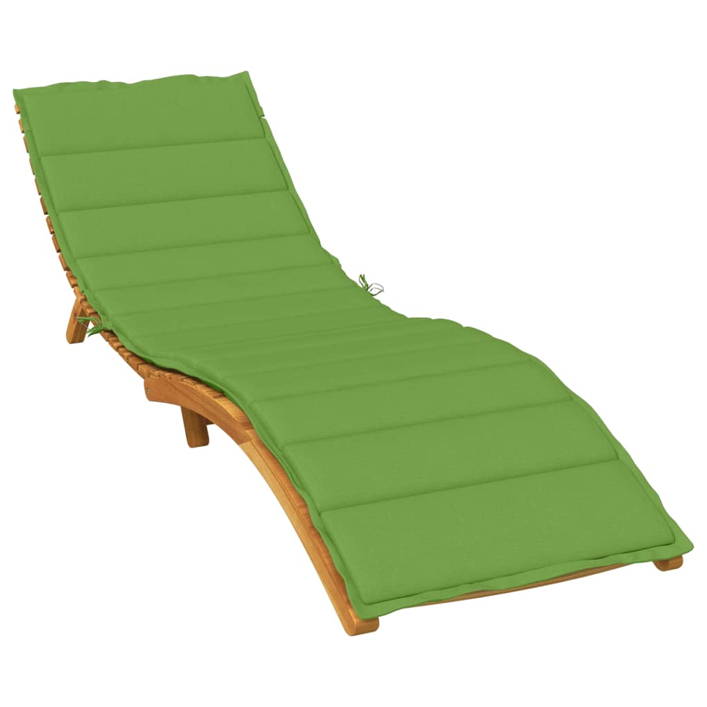 Bidaxl Lounger Cushion 200x50x4 cm tyg blandat grönt