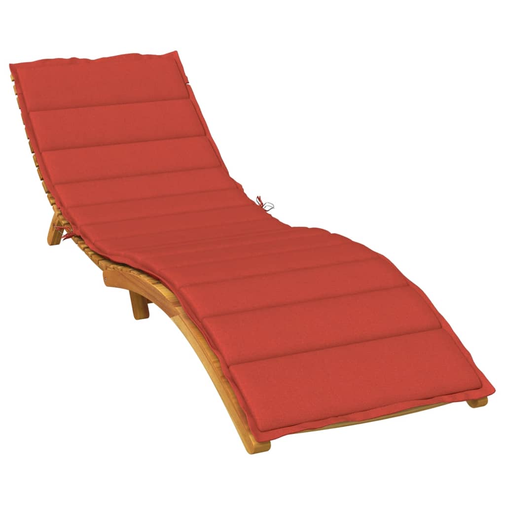 VIDAXL LOUNGE KUSSKUHRE 200x50x4 cm Stoff gemischt rot