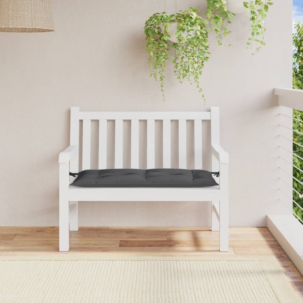 Vidaxl Garden Bench polštář 100x50x7 cm tkanina smíšený antracity -