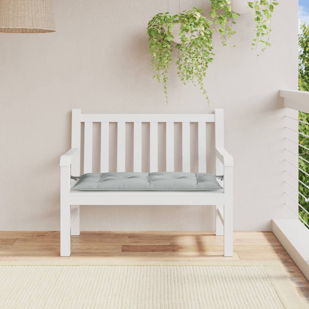 Vidaxl garden bench cushion 100x50x7 cm fabric mixed light gray