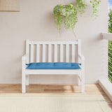 VIDAXL Garden Bench Blaža 100x50x7 cm tkanina mešano modro