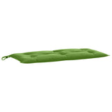 Vidaxl Garden Banch Cushion 100x50x7 cm tessuto misto verde