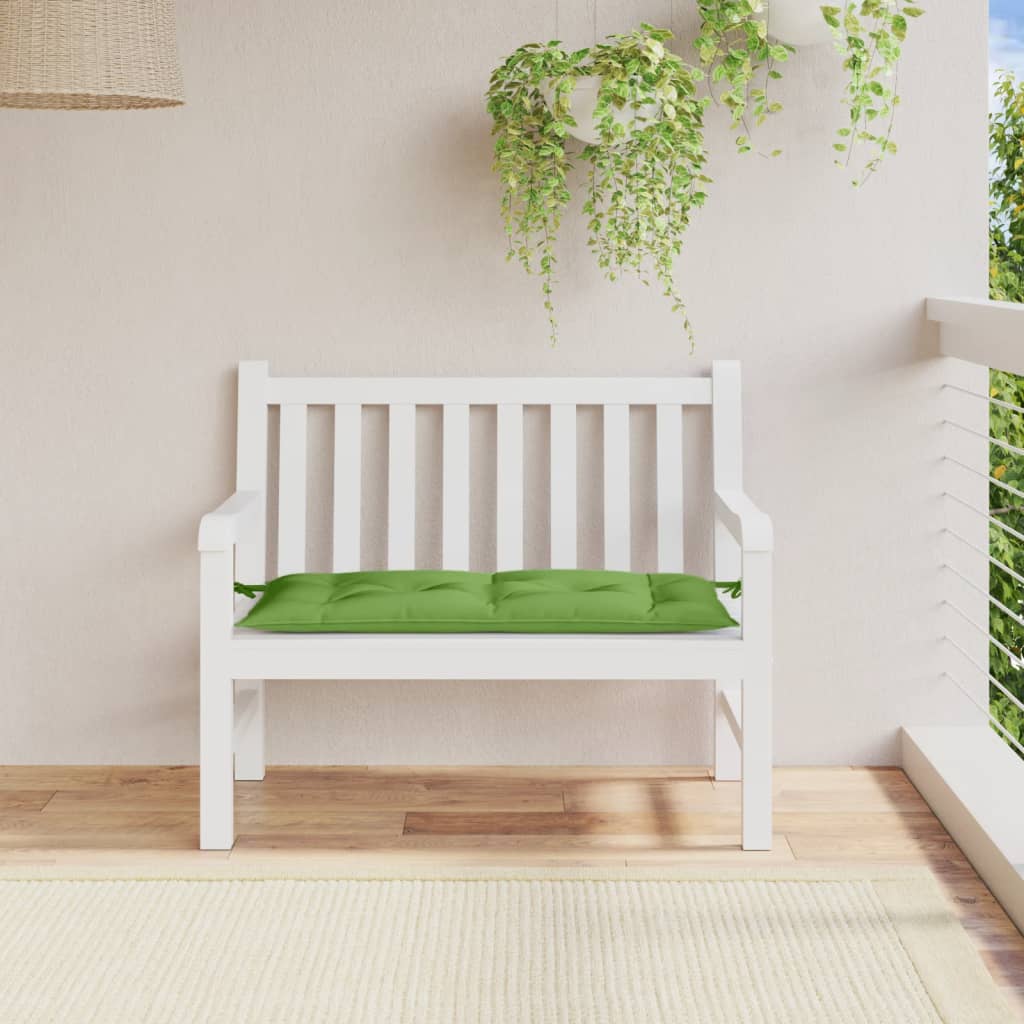 Vidaxl Garden Bench Cushion 100x50x7 CM Fabric de color verde mezclado