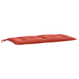 Vidaxl Garden Banch Cushion 100x50x7 cm tessuto misto rosso