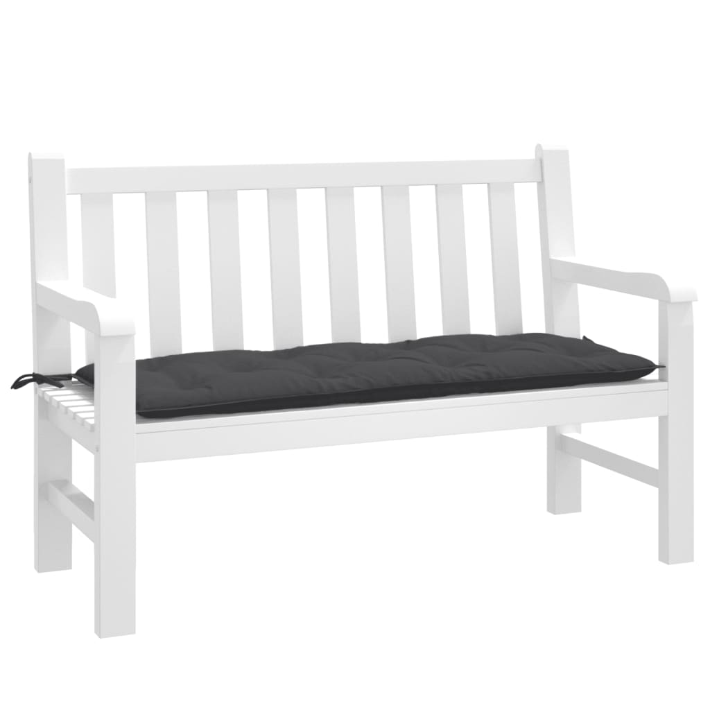 VIDAXL Garden Bench blazina 120x50x7 cm tkanina mešana antracit -barvana