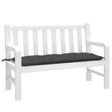 Vidaxl Garden Bench Cushion 120x50x7 CM Tyg Mixed Anthracite -färgad