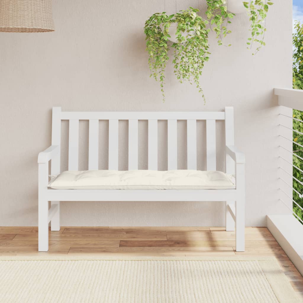 Vidaxl Garden Bench Cushion 120x50x7 CM Tyg Mixed Cream -Colored