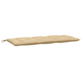 Vidaxl tuinbankkussen 120x50x7 cm stof gemêleerd beige