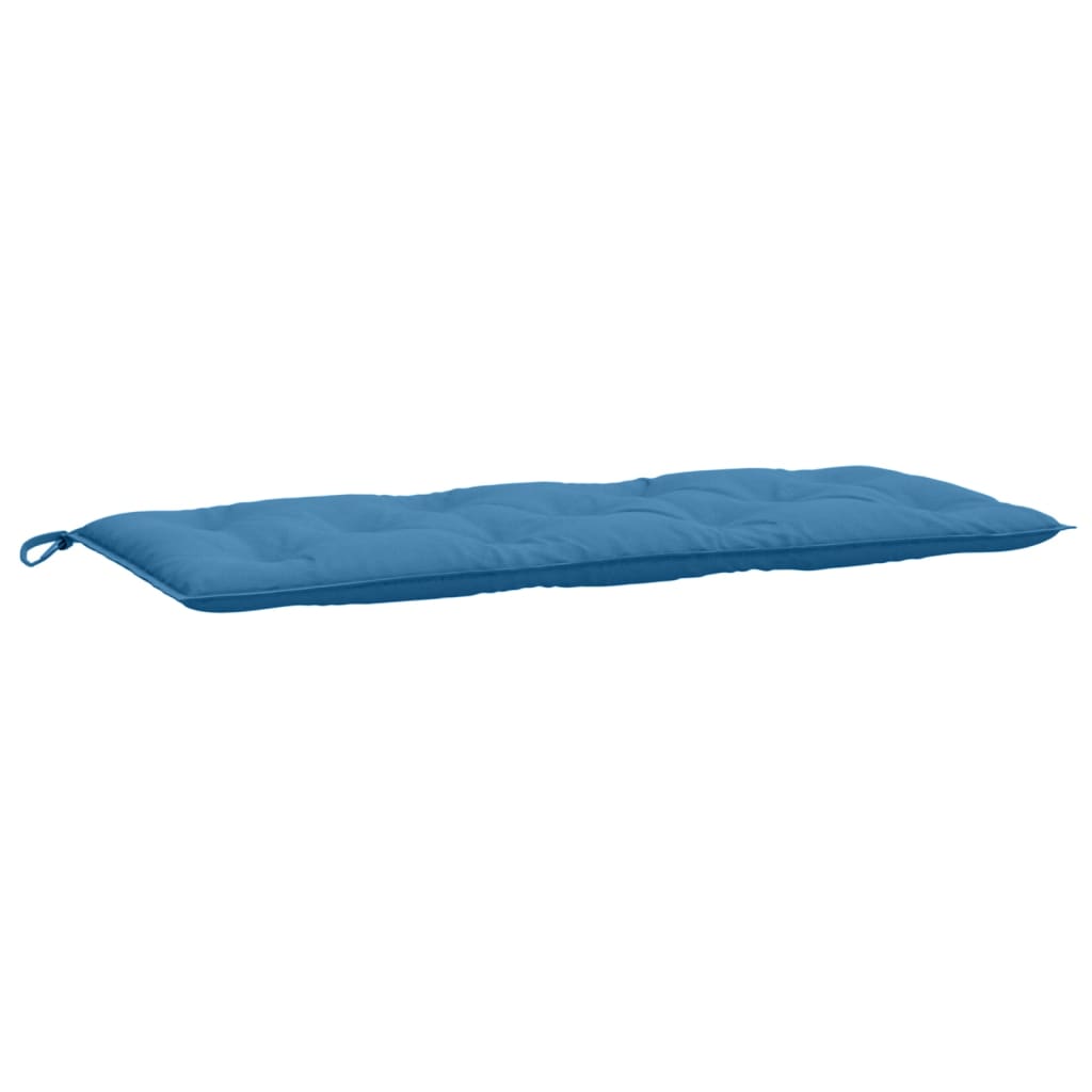 Vidaxl jardin banc coussin 120x50x7 cm tissu mixte bleu