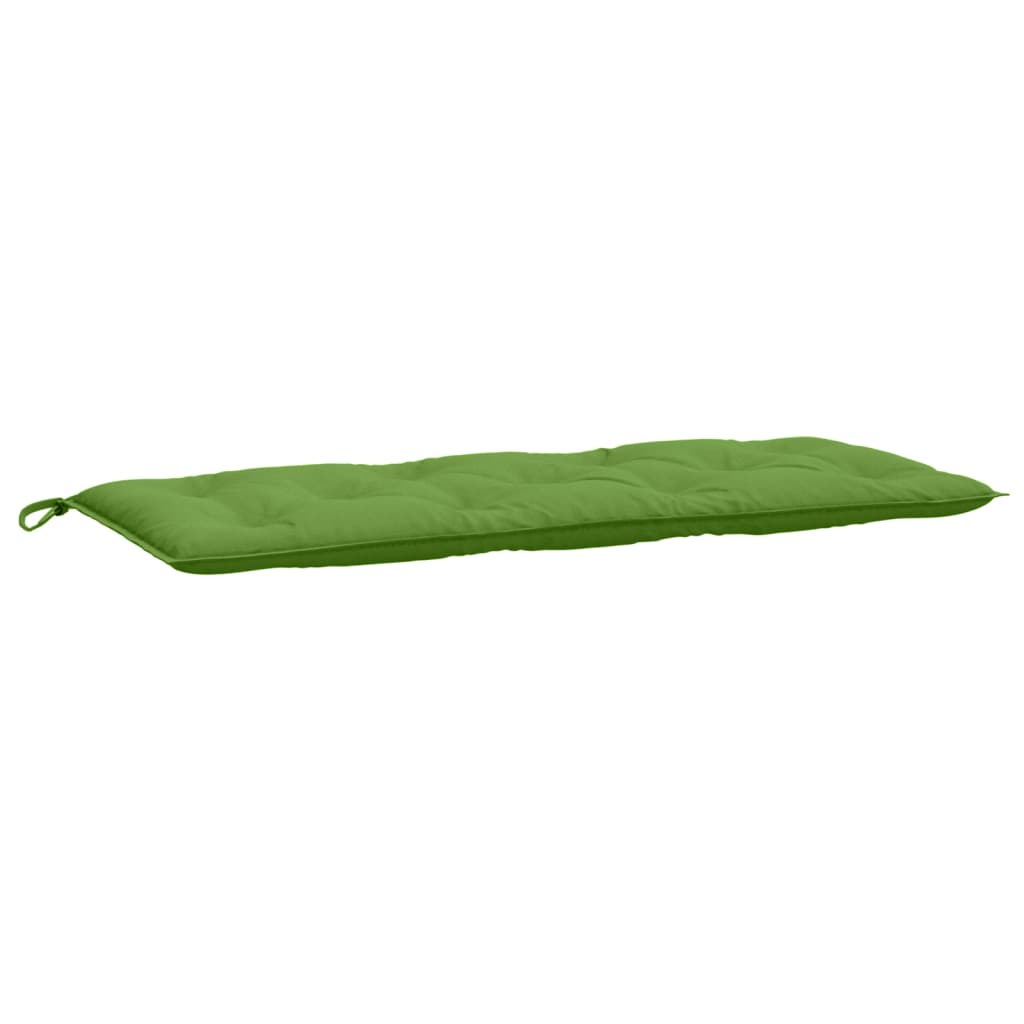 Vidaxl jardin banc coussin 120x50x7 cm tissu vert mélangé