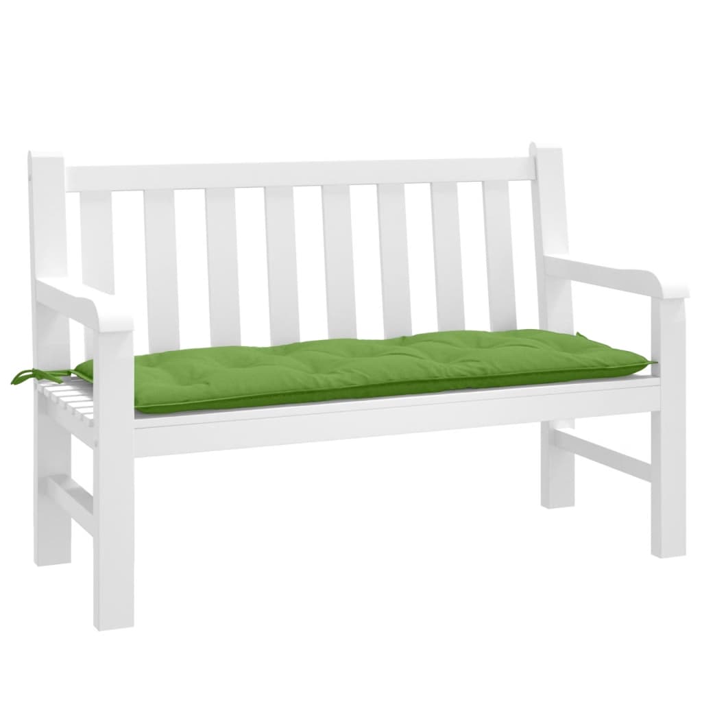 VIDAXL Garden Bench blazina 120x50x7 cm tkanina mešano zeleno