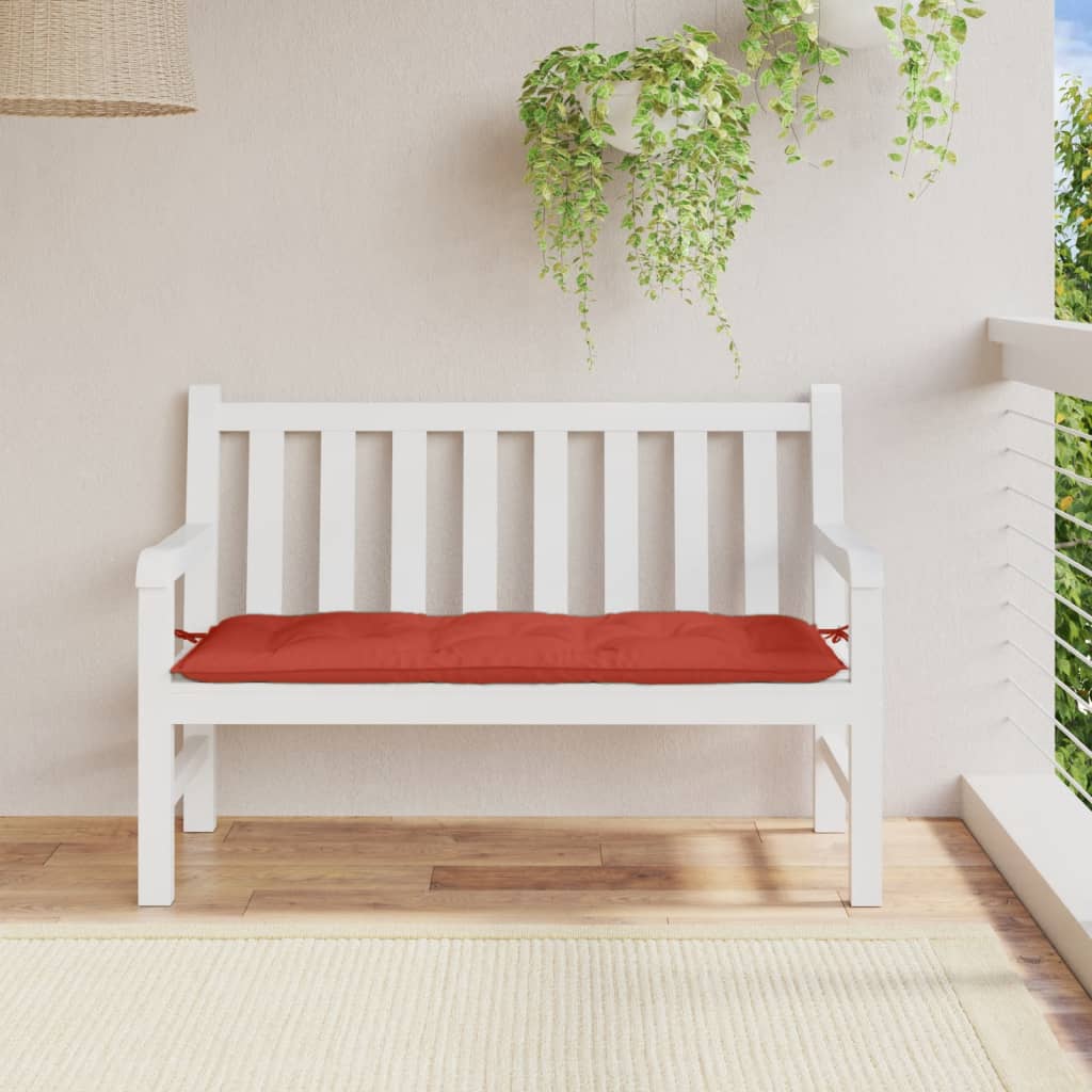 Vidaxl Garden Bench Poduszka 120x50x7 cm Mieszana czerwień