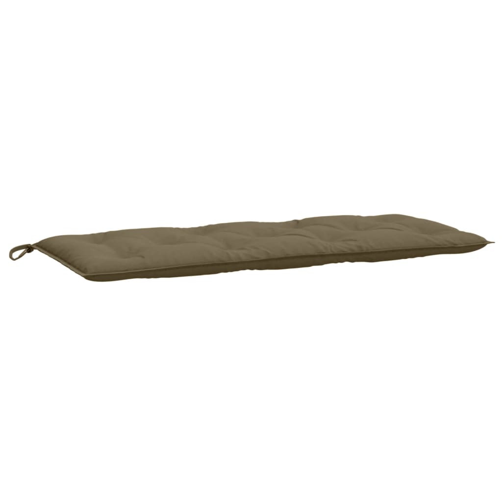 VIDAXL Garden Bench blazina 120x50x7 cm tkanina mešana taupe