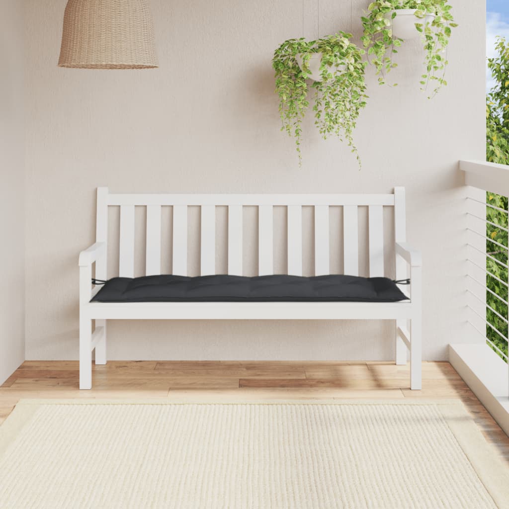 Vidaxl Garden Bench polštář 150x50x7 cm tkanina smíšený antracity -